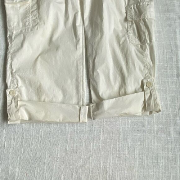 Caribbean Joe White Cotton Pants Cargo SZ 12P - Picture 10 of 12